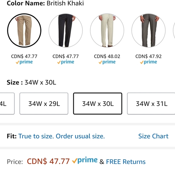 Haggar classic fit khaki - Picture 3 of 3